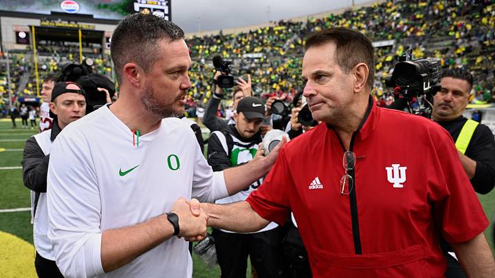 Dan Lanning is 0-2 against Curt Cignetti. The well-traveled Indiana coach won a national championship in his second year with the Hoosiers, his 40th as a college coach at 64. Lanning turned 40 on April 10.