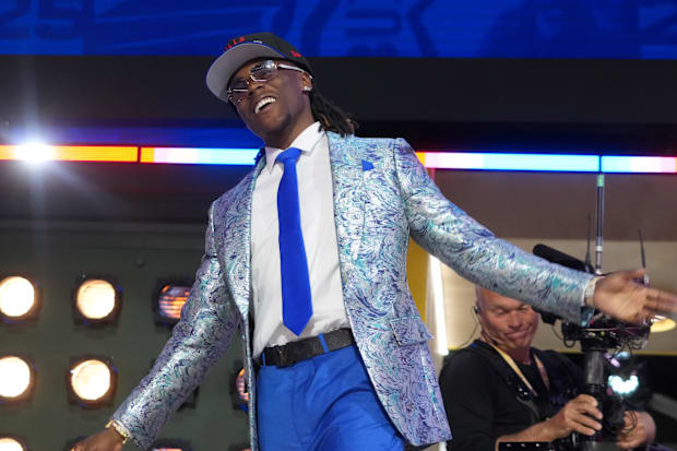 Kentucky Wildcats cornerback Maxwell Hairston is selected by the Buffalo Bills in the first round of the 2025 NFL Draft.