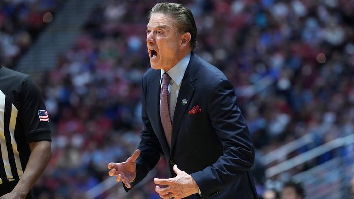 Mar 20, 2026; San Diego, CA, USA; St. John's Red Storm head coach Rick Pitino reacts in the second half against the Northern Iowa Panthers during a first round game of the men's 2026 NCAA Tournament at Viejas Arena. Mandatory Credit: Kirby Lee-Imagn Images Mar 20, 2026; San Diego, CA, USA; St. John's Red Storm head coach Rick Pitino reacts in the second half against the Northern Iowa Panthers during a first round game of the men's 2026 NCAA Tournament at Viejas Arena. Mandatory Credit: Kirby Lee-Imagn Images