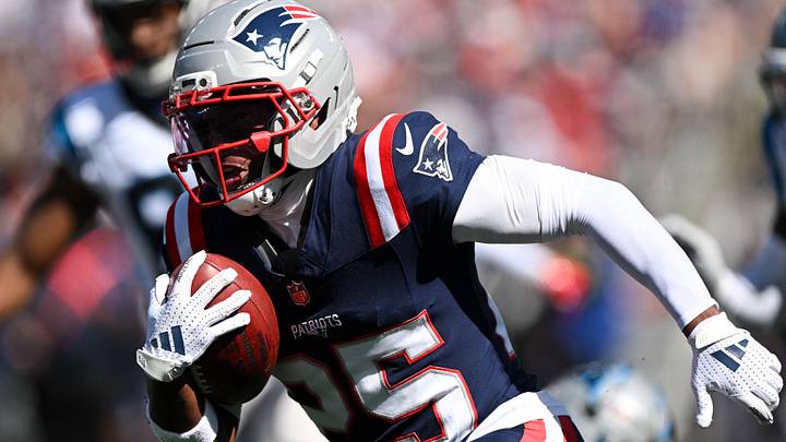 New England Patriots cornerback Marcus Jones