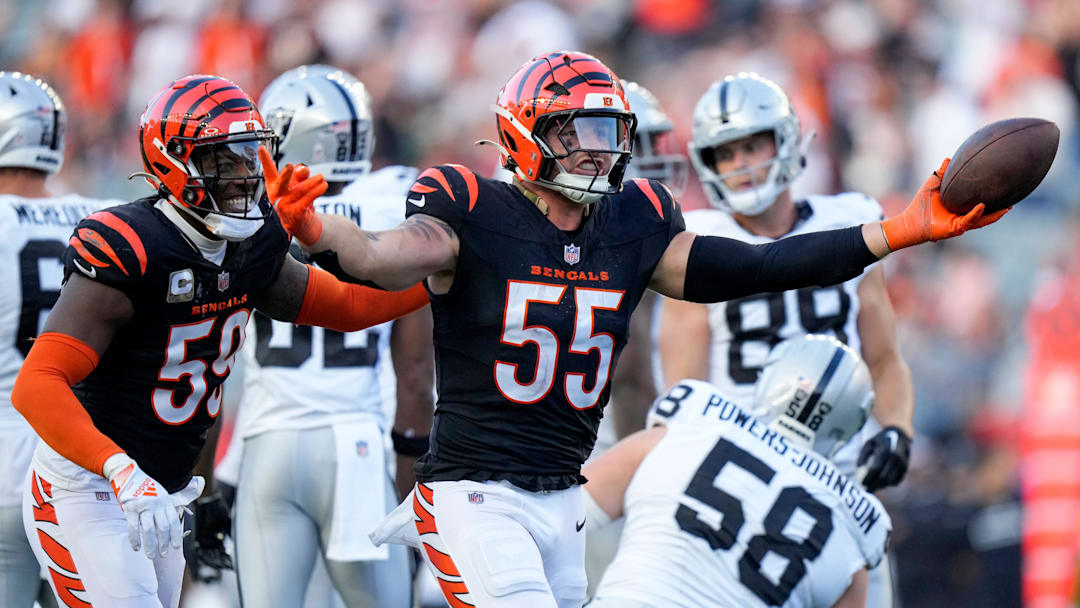 Cincinnati Bengals linebacker Logan Wilson. Cincinnati Bengals linebacker Logan Wilson.