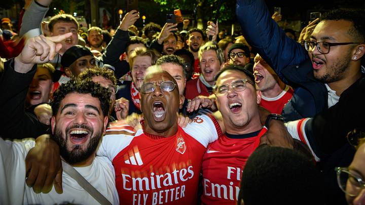 Wright joined in with the celebrations