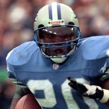 Detroit Lions running back Barry Sanders.