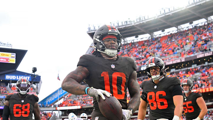 Cleveland Browns rookie running back Quinshon Judkins