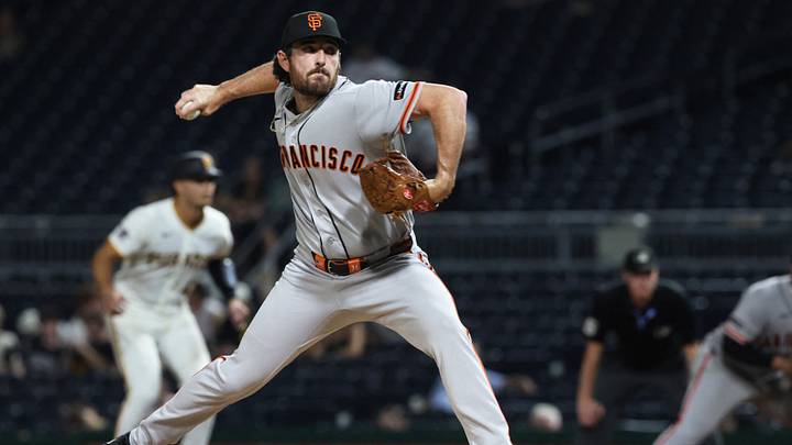 Sep 2, 2026; Pittsburgh, Pennsylvania, USA;  San Francisco Giants relief pitcher Ryan Walker (74) pitches against the Pittsburgh Pirates during the seventh inning at PNC Park.  Mandatory Credit: Charles LeClaire-Imagn Images