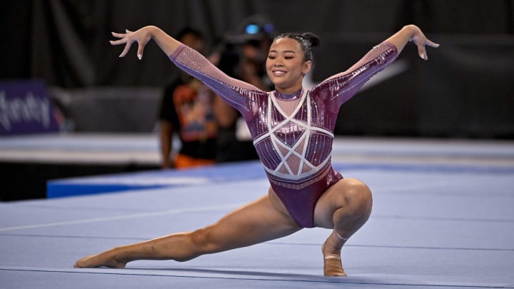 Suni Lee at 2024 Xfinity U.S. Gymnastics Championships