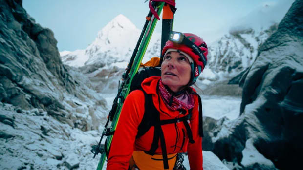 A climber on Lhotse