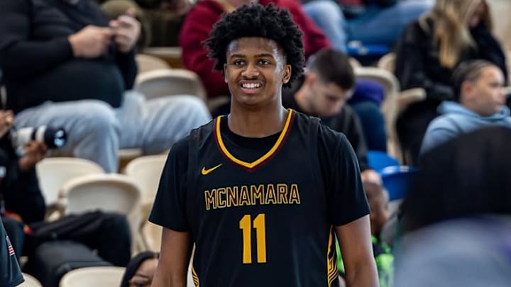 Qayden Samuels and Bishop McNamar, after starting the year at No. 2 in the state and then falling out of the rankings completely, are back this week at No. 14 after knocking off D.C. No. 1 and nationally ranked Gonzaga College.