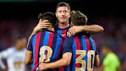 Robert Lewandowski ya sabe lo que es marcar un gol con el FC Barcelona 