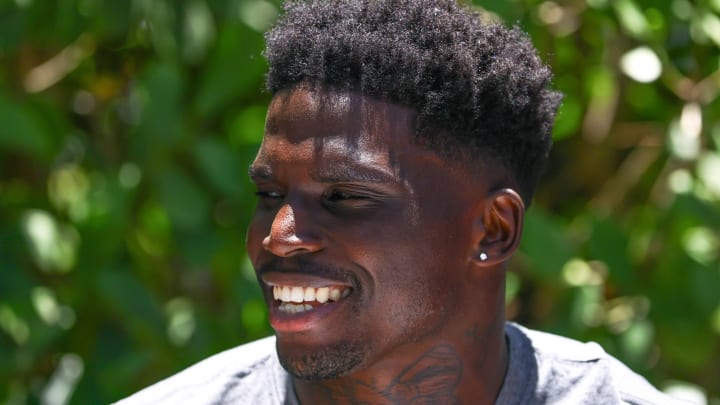 Tyreek Hill at Dolphins training camp