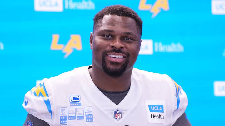 Los Angeles Chargers linebacker Khalil Mack at training camp