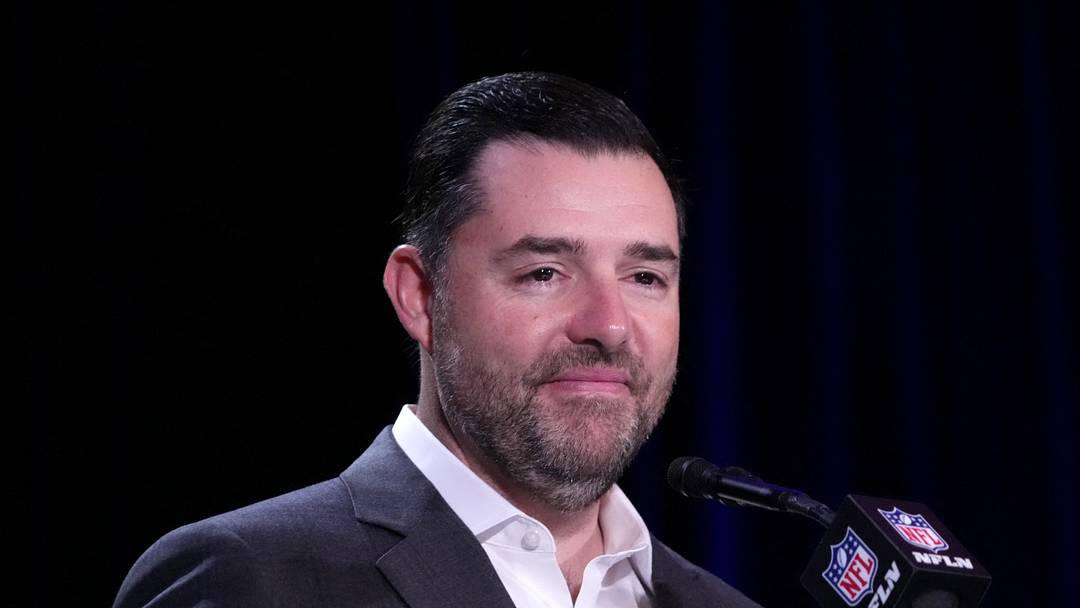 Feb 9, 2026; San Francisco, CA, USA; San Francisco 49ers owner Jed York speaks at the Super Bowl LX host committee handoff press conference at Moscone Center. Mandatory Credit: Kirby Lee-Imagn Images