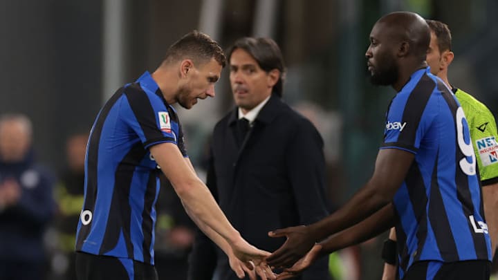 Edin Dzeko, Romelu Lukaku, Simone Inzaghi