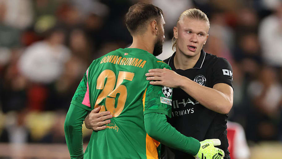 Gianluigi Donnarumma and Erling Haaland. 