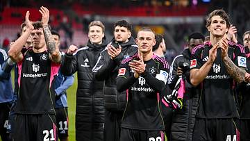 Der HSV freut sich über die nächsten drei Punkte in der Bundesliga Der HSV freut sich über die nächsten drei Punkte in der Bundesliga
