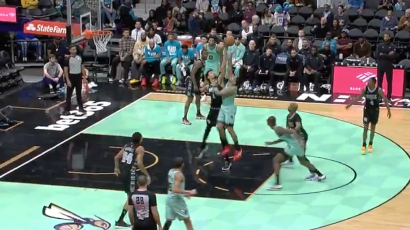 NBA Fans in Awe of Victor Wembanyama’s Casual Standing Block vs. Hornets