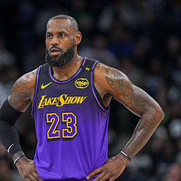 LeBron James had just 10 points in the Lakers' loss to the Timberwolves on Monday night.