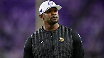 Minnesota Vikings defensive coordinator Brian Flores