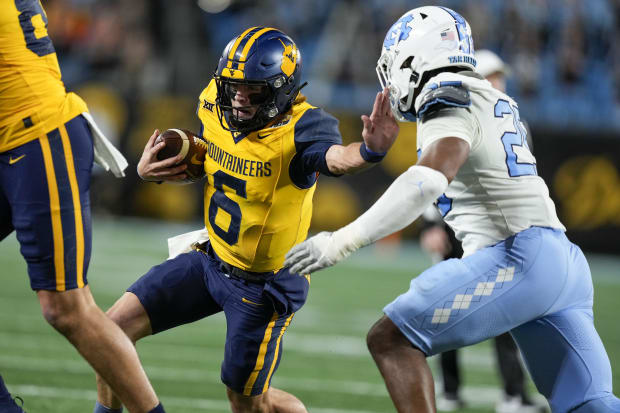 West Virginia quarterback Garrett Greene.