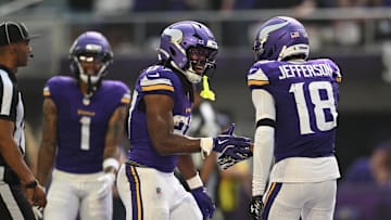 Justin Jefferson and Jordan Mason