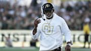 Sep 14, 2024; Fort Collins, Colorado, USA;  Colorado Buffaloes head coach Deion Sanders on the sidelines in the first quarter at Sonny Lubick Field at Canvas Stadium.