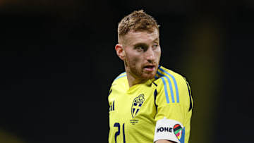 Dejan Kulusevski during Sweden's win over Azerbaijan 