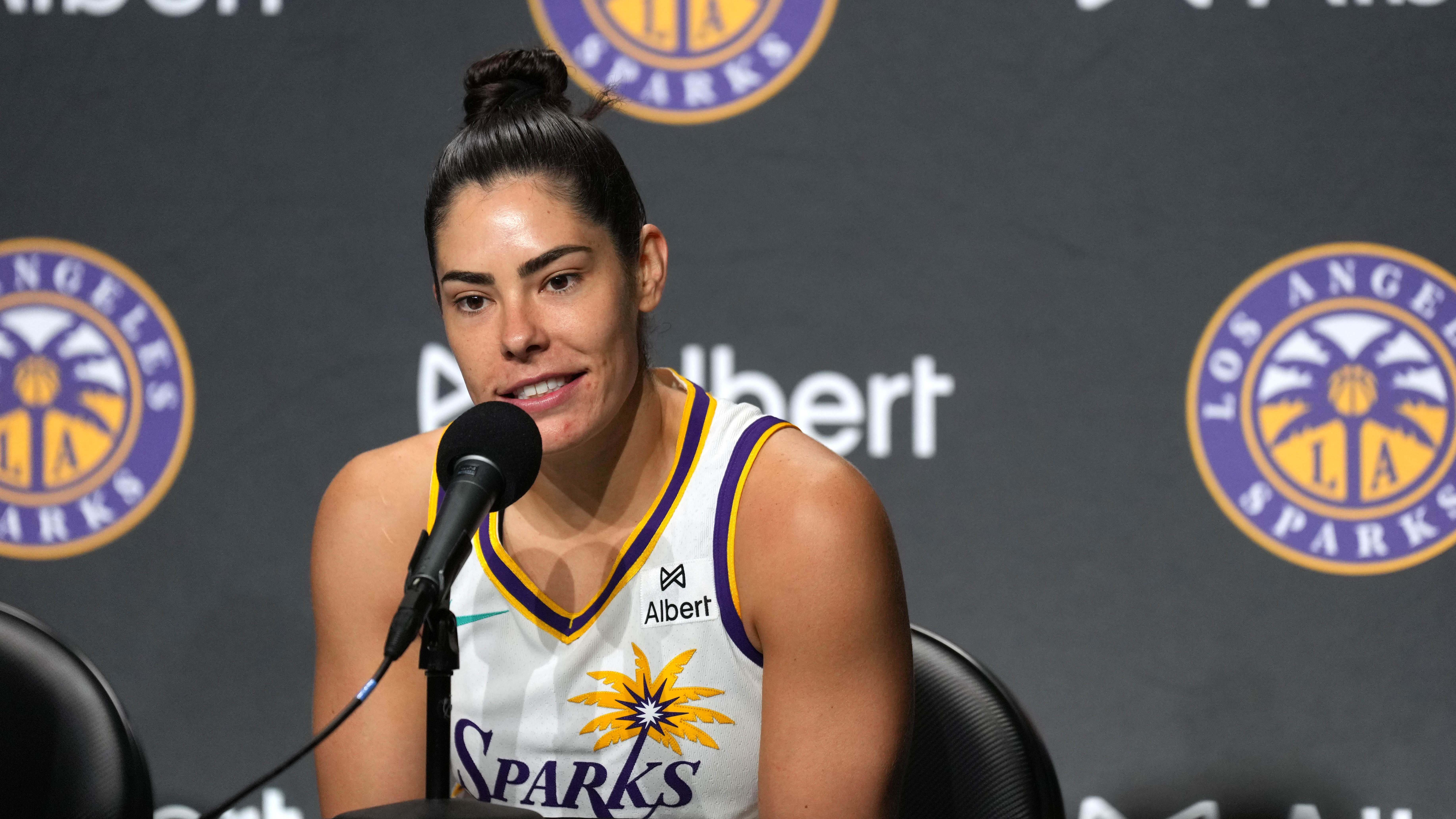 Sparks' Kelsey Plum Calls Out Fans for Camping Outside Team Hotel