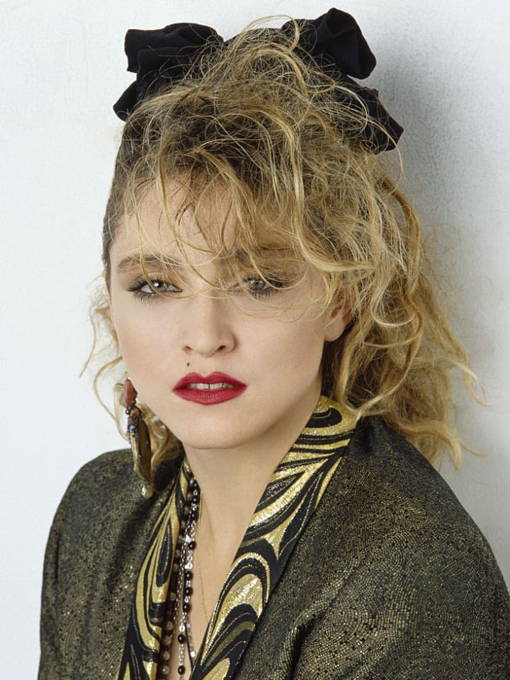 Madonna on the set of 'Desperately Seeking Susan'  (1985).