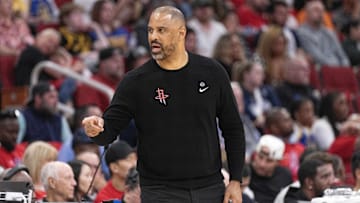 Apr 4, 2024; Houston, Texas, USA; Houston Rockets head coach Ime Udoka 