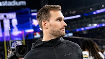 Quarterback Kirk Cousins ahead of an NFL matchup between the Minnesota Vikings and Green Bay Packers
