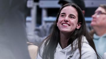 Indiana Fever guard Caitlin Clark (22) at Gainbridge Fieldhouse in Indianapolis.