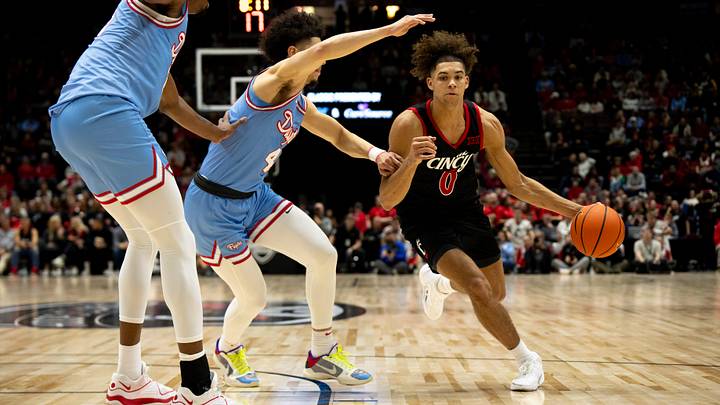 Cincinnati Bearcats take on rival Dayton Flyers at Heritage Bank Center in 2023