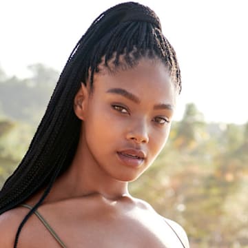 Anita Marshall was photographed by Kate Powers in the Dominican Republic. Swimsuit by Monica Hansen Beachwear.