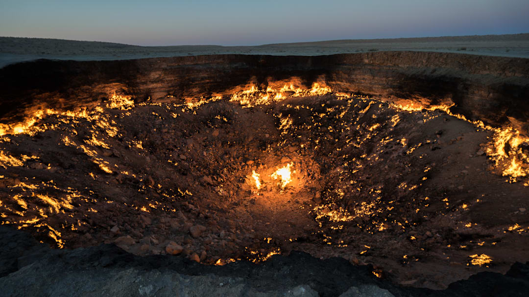 Turkmenistan’s Gateway to Hell crater Turkmenistan’s Gateway to Hell crater