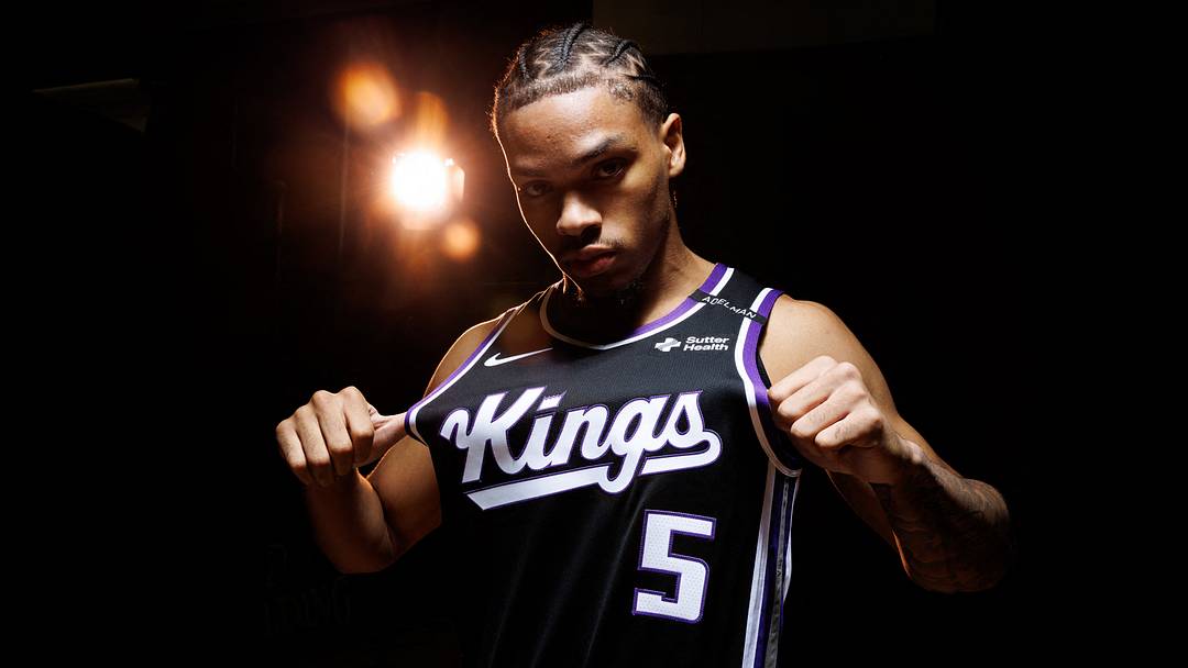 Sep 28, 2026; Sacramento, CA, USA; Sacramento Kings guard Darius Acuff Jr. (5) during media day at Golden 1 Center. Mandatory Credit: Sergio Estrada-Imagn Images Sep 28, 2026; Sacramento, CA, USA; Sacramento Kings guard Darius Acuff Jr. (5) during media day at Golden 1 Center. Mandatory Credit: Sergio Estrada-Imagn Images