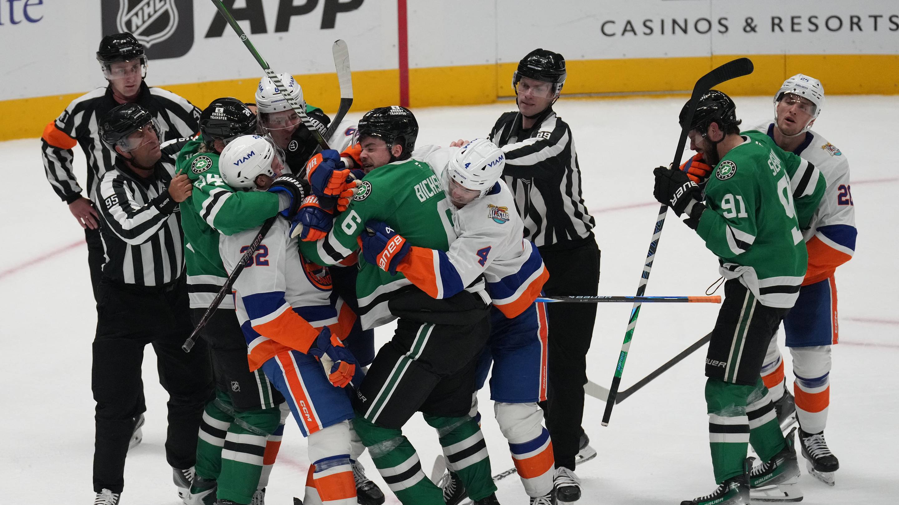 NY Islanders see five-game point streak end as Stars take over in third period