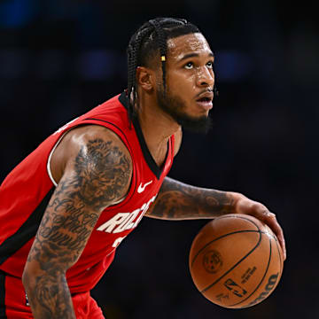 Apr 11, 2025; Los Angeles, California, USA; Houston Rockets forward Cam Whitmore (7) looks to shoot against the Los Angeles Lakers during the second half at Crypto.com Arena. Mandatory Credit: Jonathan Hui-Imagn Images