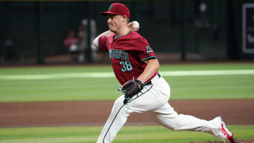 Arizona Diamondbacks pitcher Paul Sewald (38) pitches against the Pittsburgh Pirates during the ninth inning at Chase Field