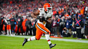 Dec 2, 2024; Denver, Colorado, USA; Cleveland Browns running back Nick Chubb (24) scores a touchdown in the fourth quarter against the Denver Broncos at Empower Field at Mile High. Mandatory Credit: Ron Chenoy-Imagn Images