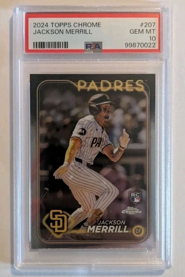 Jackson Merrill 2024 Topps Chrome Rookie Card