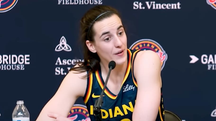 Clark was floored when told that fans had made the trip from Hong Kong to watch her play.  | Screengrab YouTube @IndianaFever