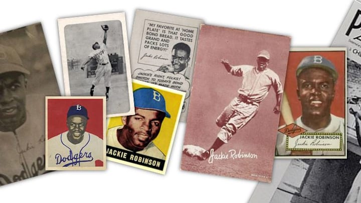 Early Jackie Robinson baseball cards Early Jackie Robinson baseball cards