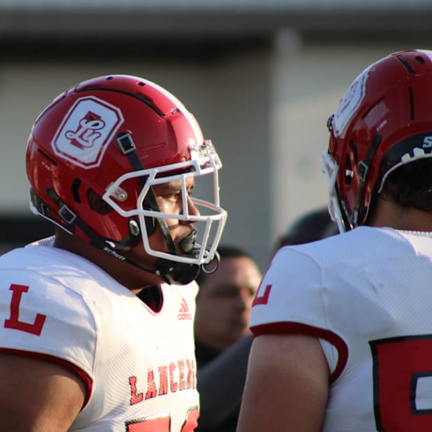 Orange Lutheran lineman Sam Utu.