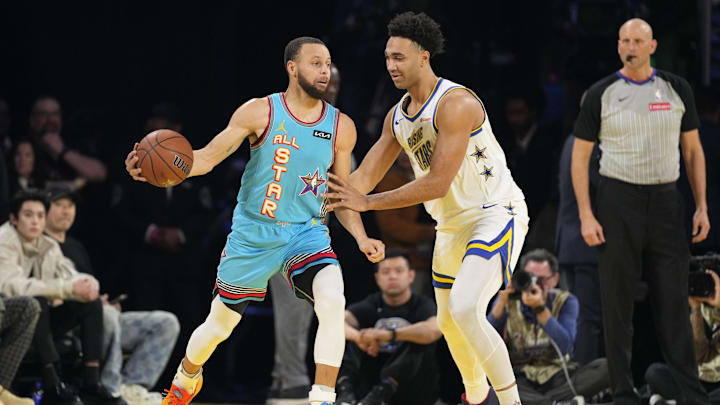 Stephen Curry, Trayce Jackson-Davis