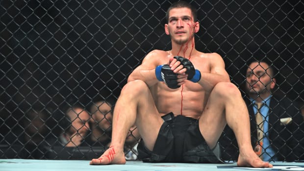 Movsar Evloev at UFC 297.