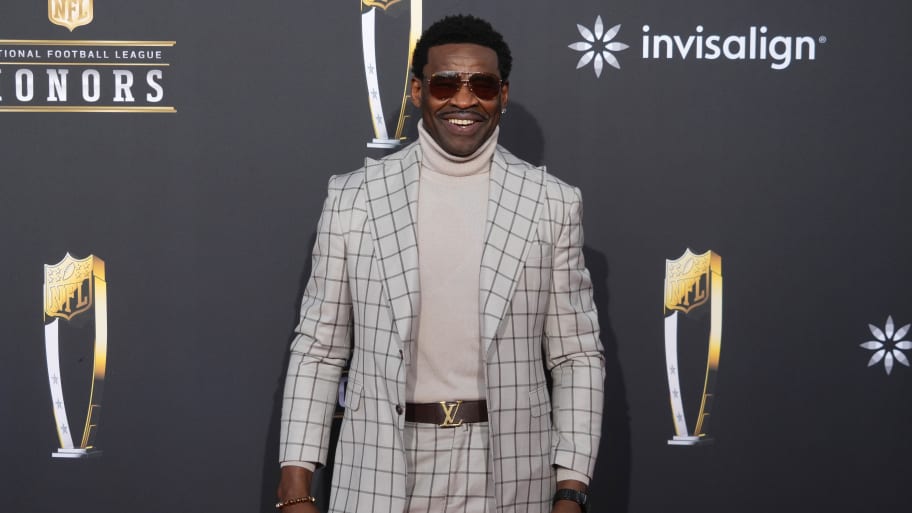 Feb 8, 2024; Las Vegas, NV, USA; Michael Irvin on the red carpet before the NFL Honors show at Resorts World Theatre. Mandatory Credit: Kirby Lee-USA TODAY Sports | Kirby Lee-USA TODAY Sports