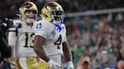 Notre Dame Fighting Irish running back Jeremiyah Love (4)