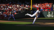 Oct 1, 2023; St. Louis, Missouri, USA;  St. Louis Cardinals relief pitcher Ryan Helsley (56) pitches