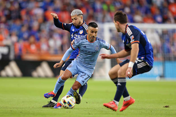 Maxi Moralez in action for NYCFC.