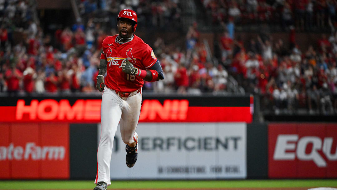 May 15, 2026; St. Louis, Missouri, USA; St. Louis Cardinals right fielder Jordan Walker (18) runs the bases after hitting a two run home run against the Kansas City Royals during the fourth inning at Busch Stadium. Mandatory Credit: Jeff Curry-Imagn Images May 15, 2026; St. Louis, Missouri, USA; St. Louis Cardinals right fielder Jordan Walker (18) runs the bases after hitting a two run home run against the Kansas City Royals during the fourth inning at Busch Stadium. Mandatory Credit: Jeff Curry-Imagn Images